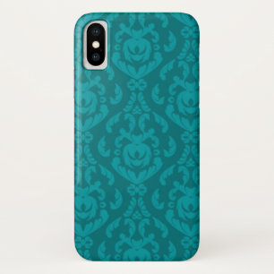 Coques Pour iPhone Motif turquoise plat de damassé