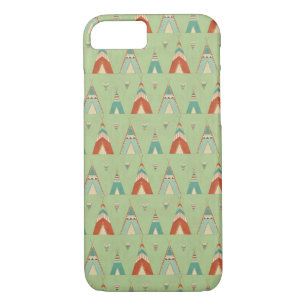 Case-Mate iPhone Case Motif vert de Teepee d'étape   de Geo de sud-ouest