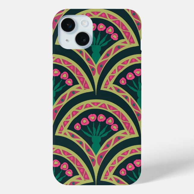 Coques Case-Mate iPhone motif vert en forme de coquille (Verso)