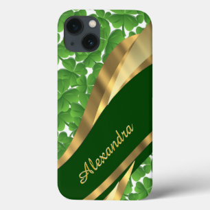 Etui iPhone Case-Mate Motif vert irlandais personnalisé de shamrock