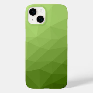 Coque Pour iPhone 14 Motif vert ombre géométrique