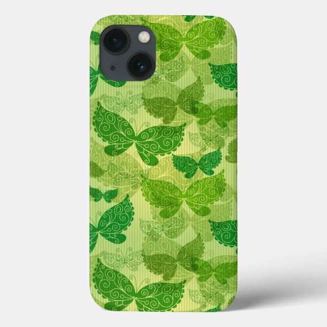 Coques Case-Mate iPhone Motif vert printemps (Verso)