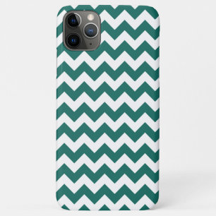 Coque iPhone 11 Pro Max Motif vert turquoise de conception de zigzag