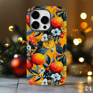 Coque Pour iPhone 14 Pro Motif vibrant de citrus et de baies pour un look f
