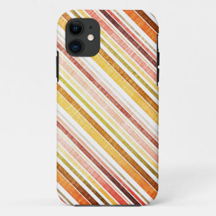 Coque iPhone 11 Motif vintage des rayures d'automne