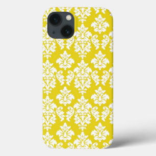 iPhone 13 Coque Motif Vintage jaune