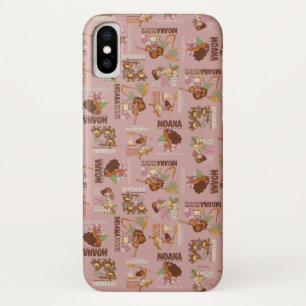 Coque iPhone X Motif Vintage Moana & Kakamora