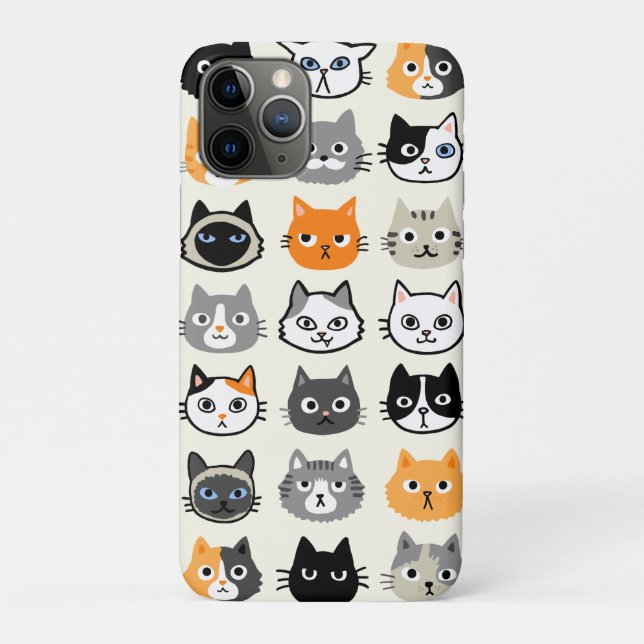 Coques Case-Mate iPhone Motif Visages de chat | Cool Kitty Cat Lover (Dos)