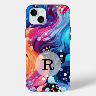 Coque iPhone 15 Mini Motif Wavy couleur Modèle personnalisé