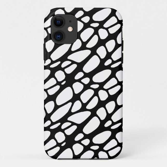 Coques Case-Mate iPhone Motif Web gothique noir et blanc (Dos)