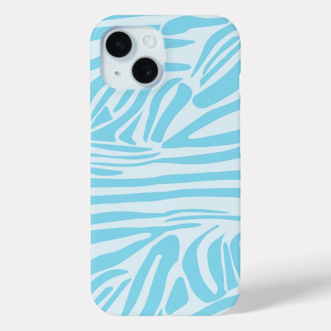 Coques Case-Mate iPhone Motif Zèbre Bleu (Verso)