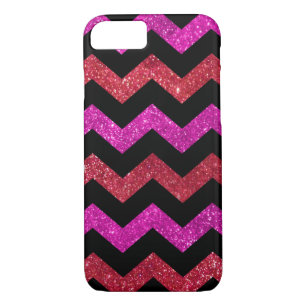 Case-Mate iPhone Case Motif Zigzag Parties scintillant rose rouge