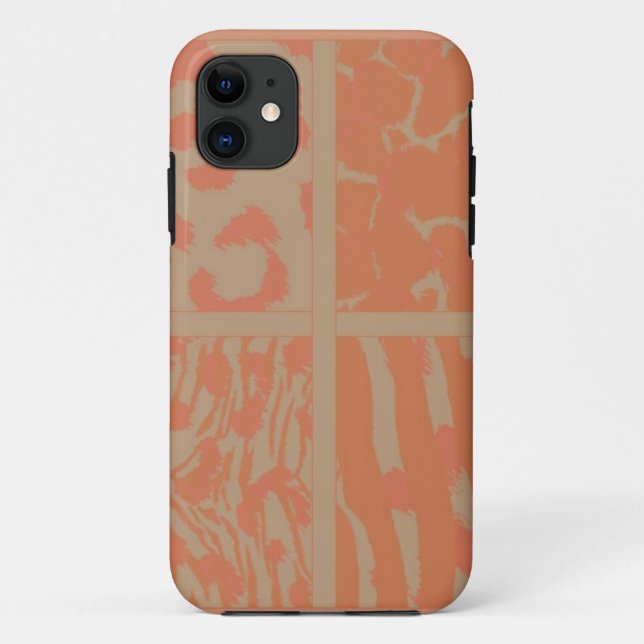 Coques Case-Mate iPhone Motifs animaux sauvages d'Orange (Dos)