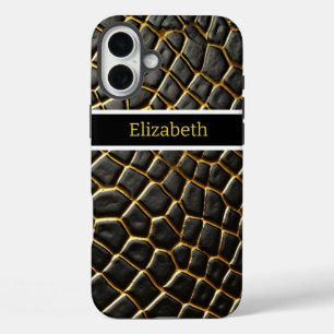 Coques iPhone 16 Plus Motifs complexes de la peau d'un serpent venimeux