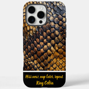 Coques iPhone 16 Pro Max Motifs complexes de textures naturelles de serpent