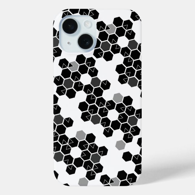 Coques Case-Mate iPhone Motifs de données sur le hexadécimal noir (Verso)
