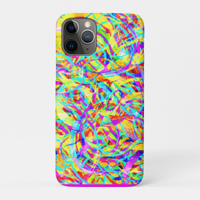 Coques Case-Mate iPhone Motifs de néon brillant (Dos)