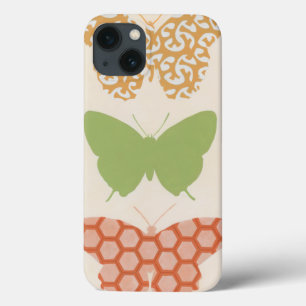 Etui iPhone 13 Motifs de papillon décoratifs sur l'arrière - plan