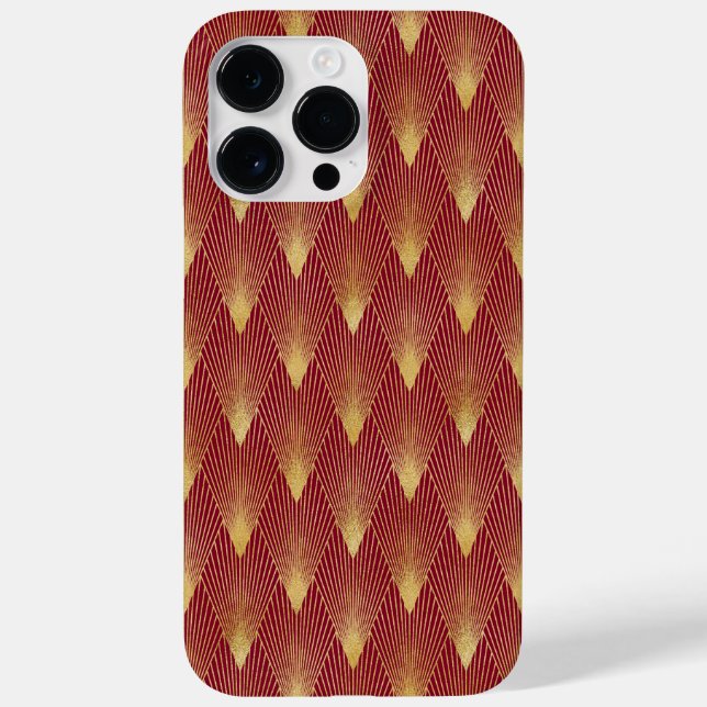 COQUES Case-Mate iPhone MOTIFS RED & GOLD ART DECO (Verso)