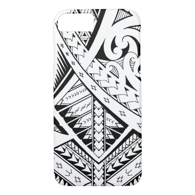 Coques Case-Mate iPhone Motifs tribaux mélangés de tatouage dans le style (Dos)