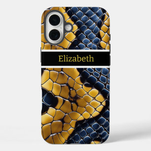 Coques iPhone 16 Plus Motifs uniques d'une peau de serpent venimeuse vib