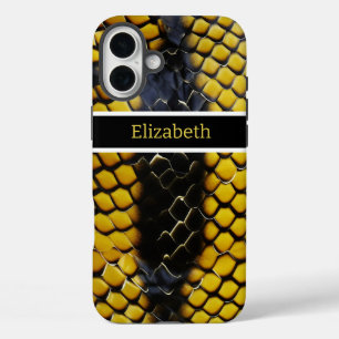 Coques iPhone 16 Plus Motifs véreux d'un serpent venimeux