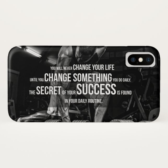 Coques Case-Mate iPhone Motivation de l'entraînement (Dos (Horizontal))