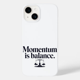 Coque Pour iPhone 14 Motivation "Momentum is Balance" - Typographie