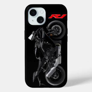 Coque Pour iPhone 15 Moto Black R1 Sporsbike