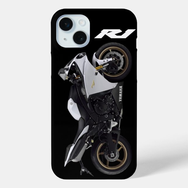 Coques Case-Mate iPhone Moto blanche R1 Sportsbike (Verso)