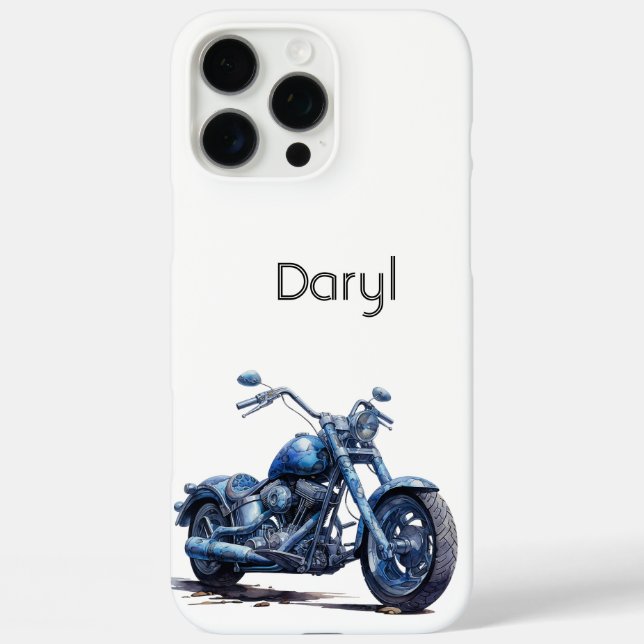 Coques Case-Mate iPhone Moto bleu (Verso)