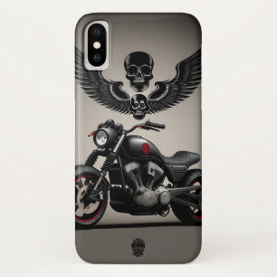 Case-Mate iPhone Case Moto personnalisé avec crâne et graphique d'aile
