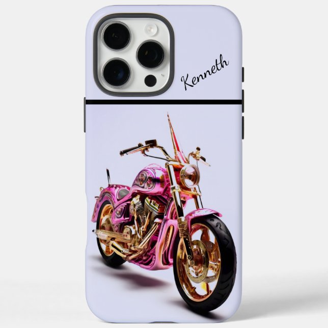 Coques Case-Mate iPhone Moto rose et or (Verso)