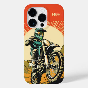 Coque Pour iPhone 14 Pro Motocross monographique personnalisé