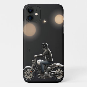 Case-Mate iPhone Case Motocycliste roulant sous un ciel éclairé par la l