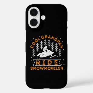 Coque Pour iPhone 16 Motoneige - Grandpas Cool Circuler Motoneiges