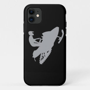 Case-Mate iPhone Case Motoneige gris argent