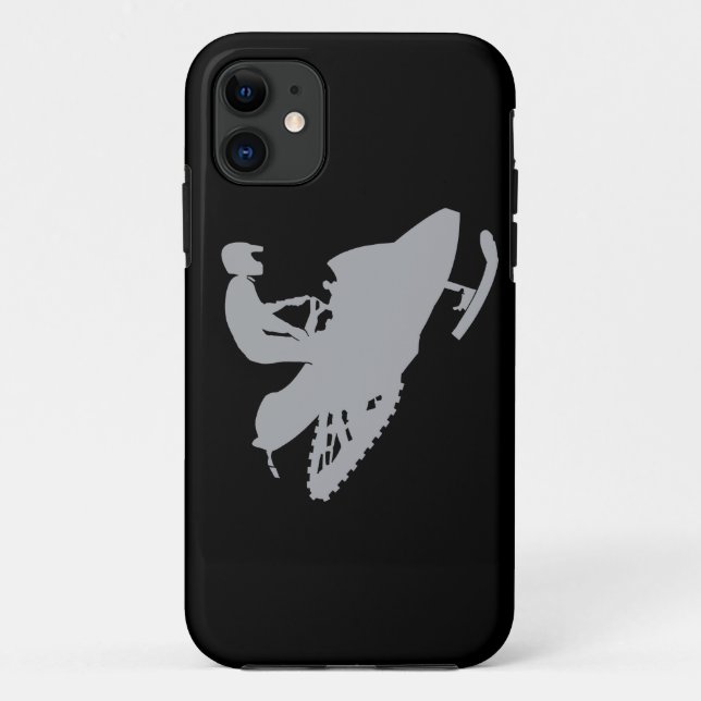 Coques Case-Mate iPhone Motoneige gris argent (Dos)