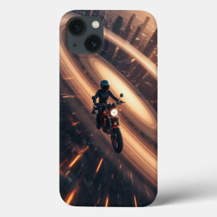 Case-Mate iPhone Case Motorcycliste équitation dans la ville futuriste a