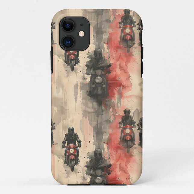 Coques Case-Mate iPhone Motos aquarelle, motards, course, motocycli (Dos)