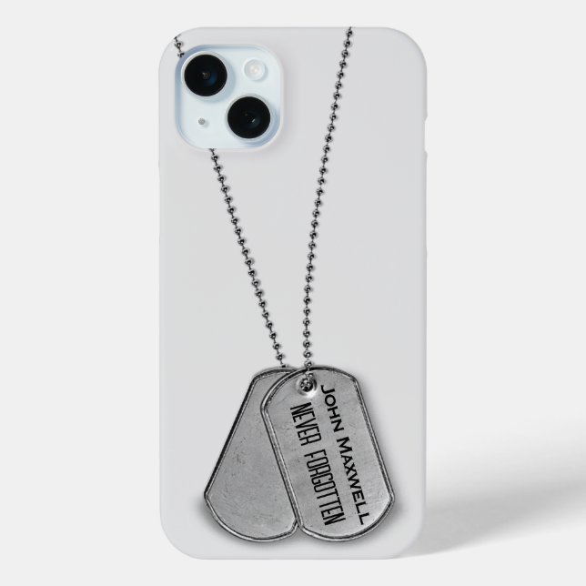 Coques Case-Mate iPhone Mots clés Chien Militaire Hommage (Verso)