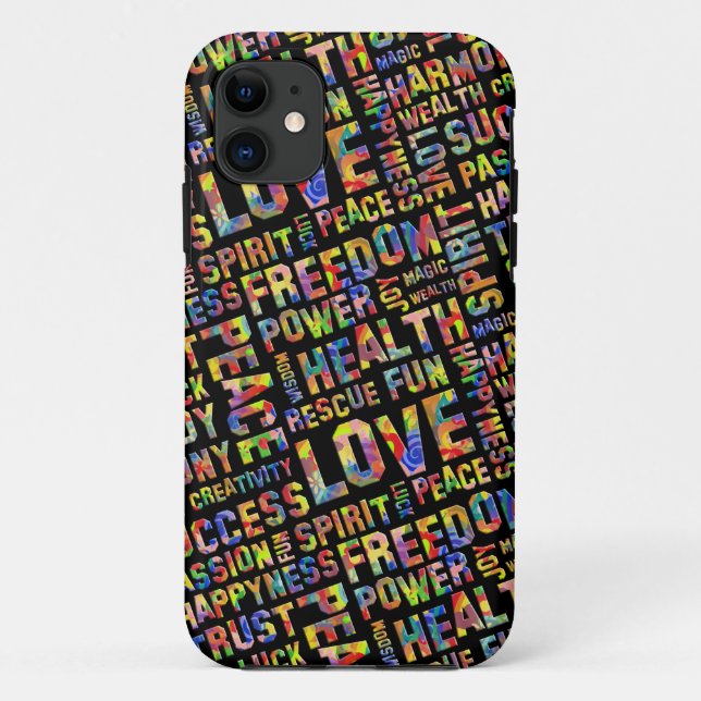 Coques Case-Mate iPhone Mots De La Voie Esprit / Pensée Positive 1 (Dos)