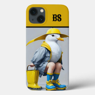 Case-Mate iPhone Case Mouette drôle dans les bottes de pluie - Humour de