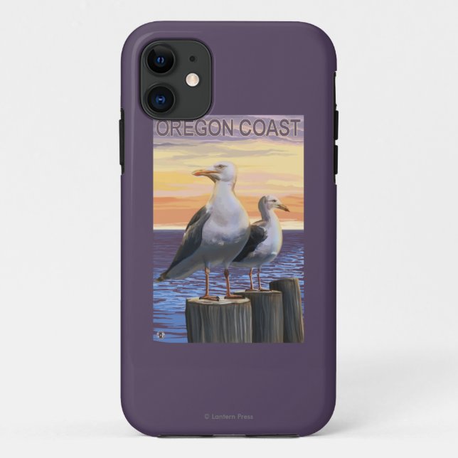 Coques Case-Mate iPhone Mouettes de côte de l'Orégon (Dos)