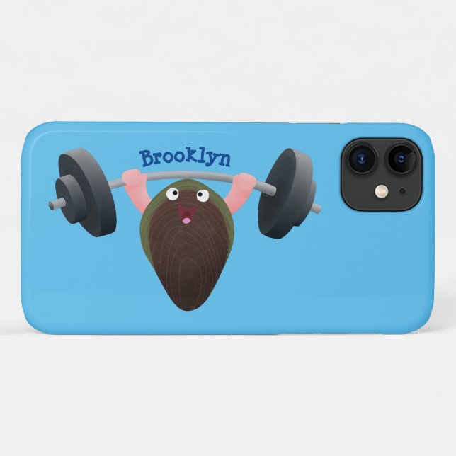 Coques Case-Mate iPhone Moule amusante travaillant sur l'illustration de d (Dos (Horizontal))