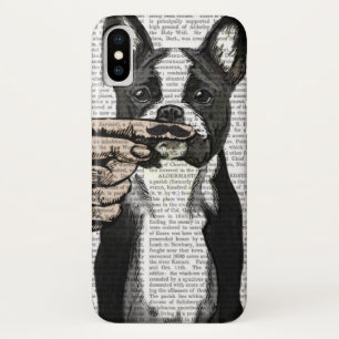 Coque Case-Mate Pour iPhone Moustache de bouledogue français et de doigt
