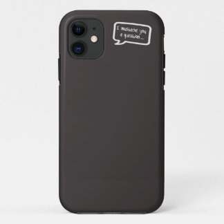 Case-Mate iPhone Case moustache i vous un mini gris de question