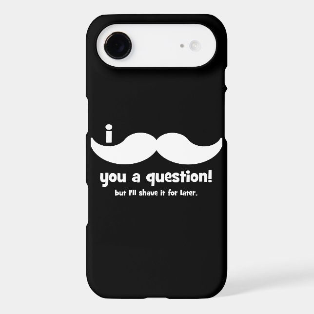 Coques Case-Mate iPhone Moustache I vous une question (Verso)