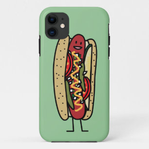 Coque iPhone 11 Moutarde rouge chaude de petit pain de pavot de