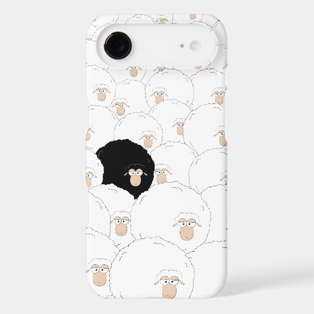 Coques Case-Mate iPhone mouton noir (Verso)